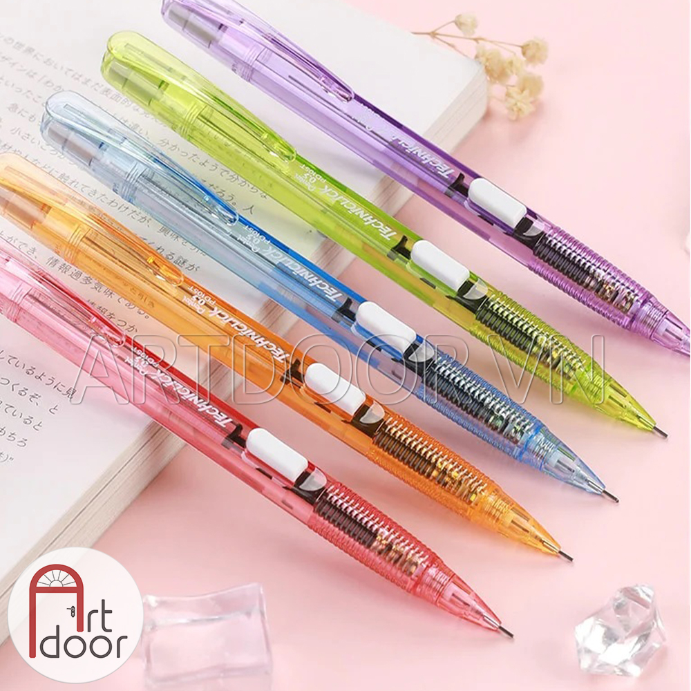Bút chì bấm PENTEL Techniclick bấm cạnh chính hãng PD105