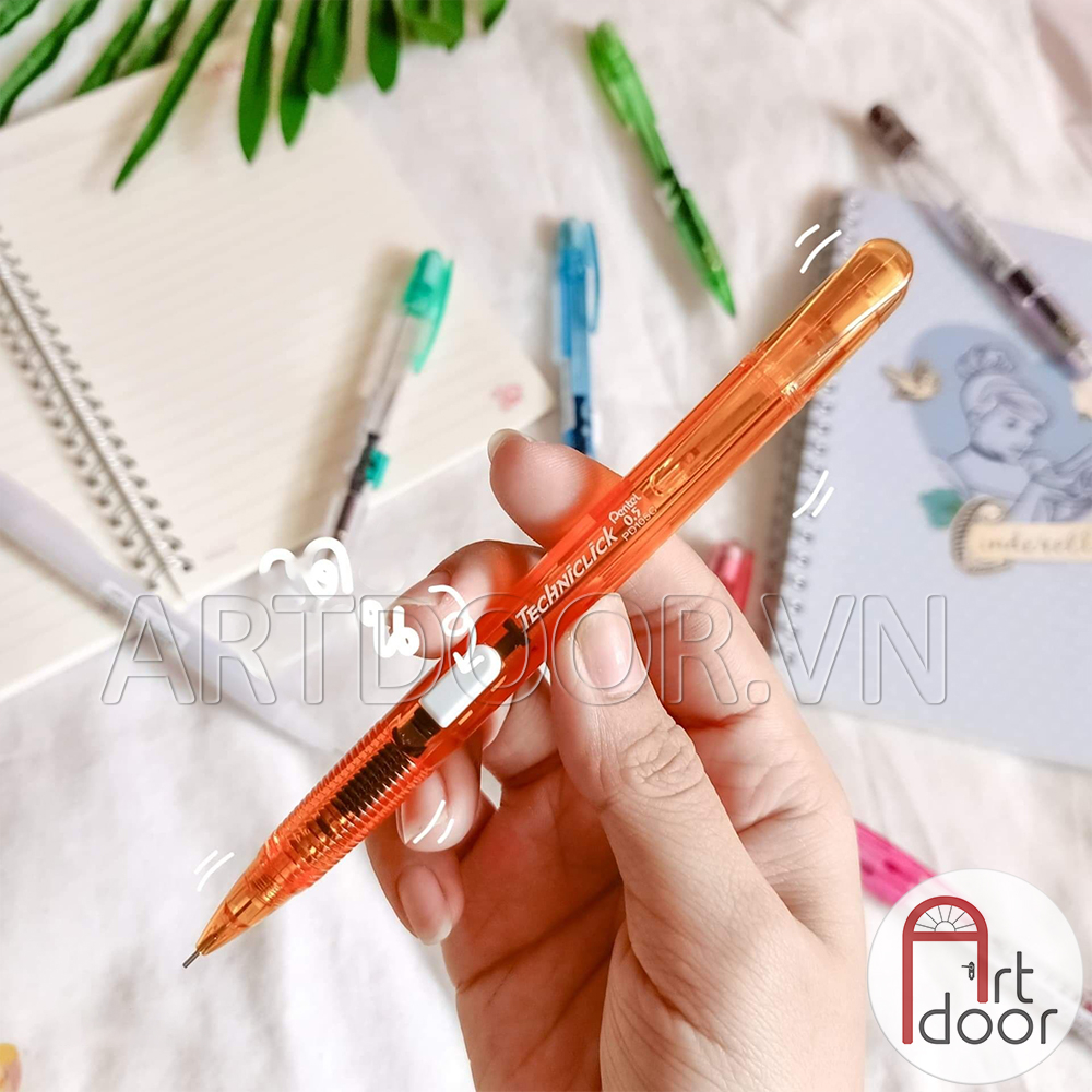Bút chì bấm PENTEL Techniclick bấm cạnh chính hãng PD105