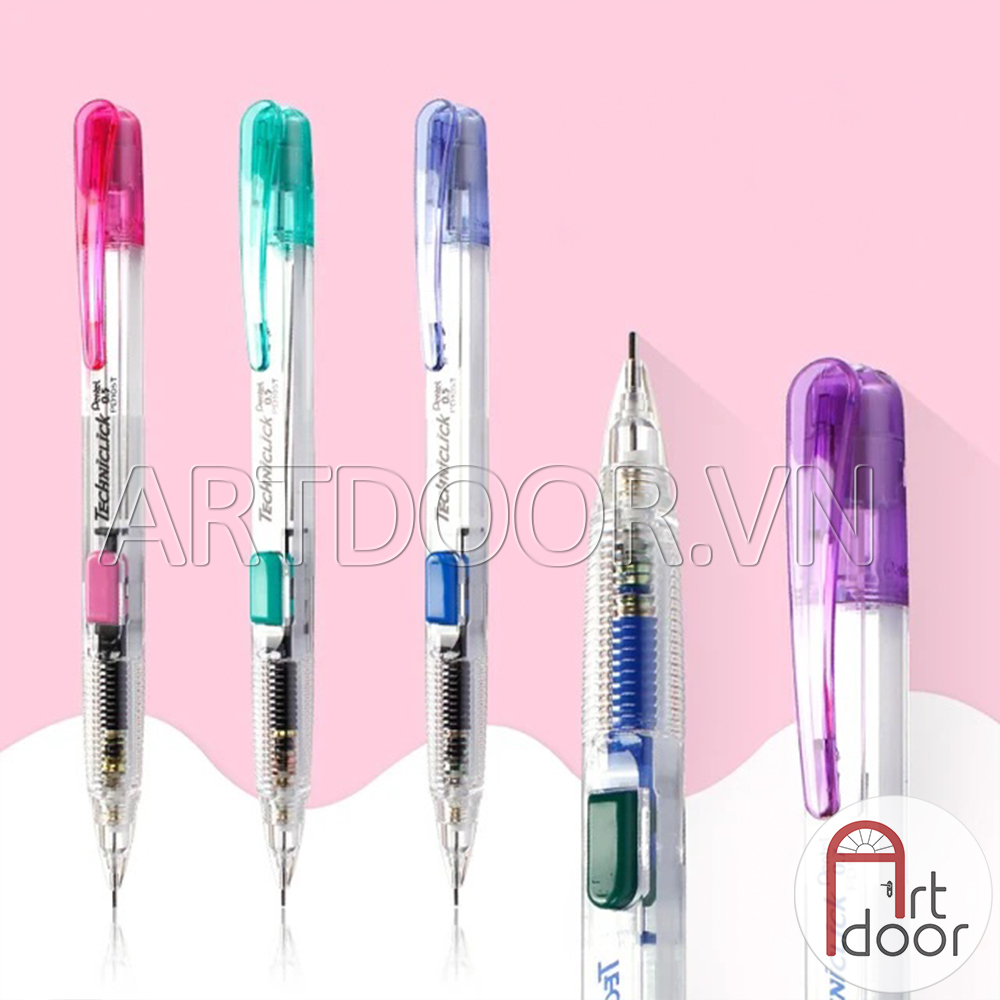 Bút chì bấm PENTEL Techniclick bấm cạnh chính hãng PD105