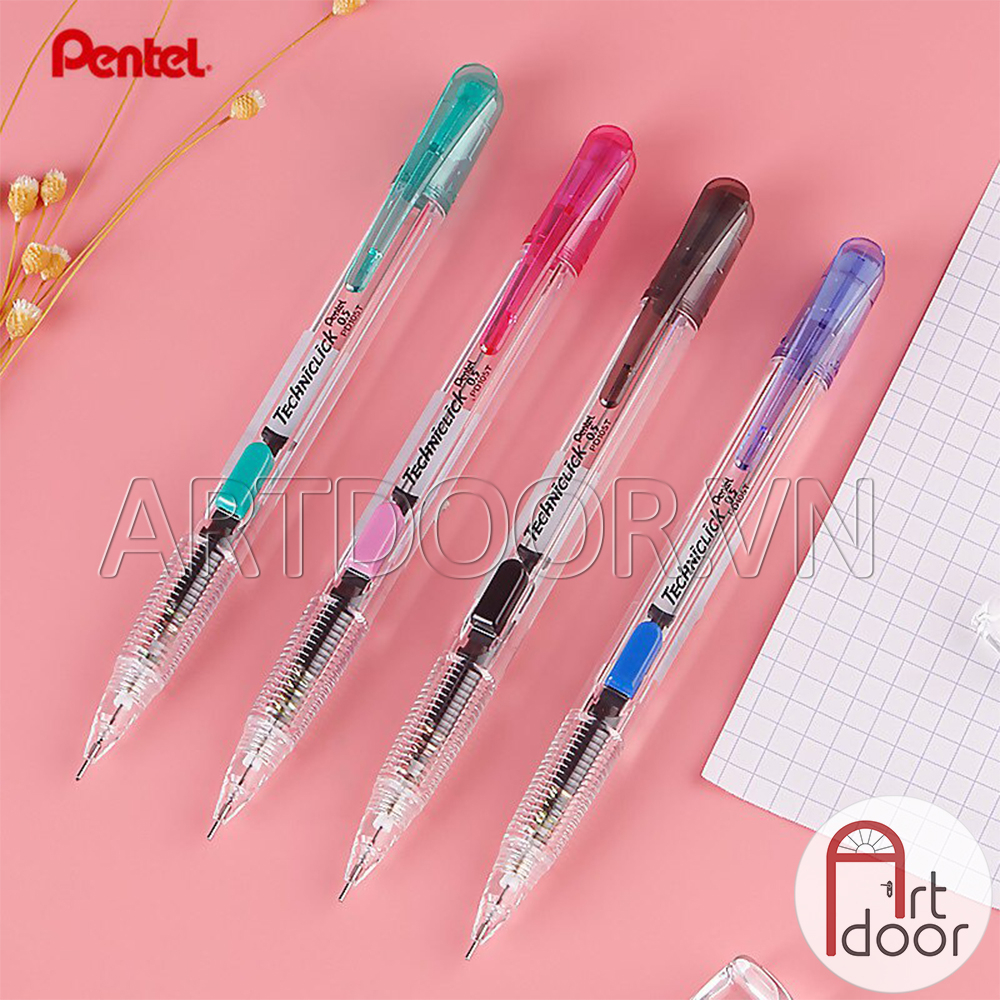 Bút chì bấm PENTEL Techniclick bấm cạnh chính hãng PD105