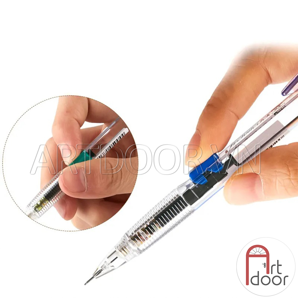 Bút chì bấm PENTEL Techniclick bấm cạnh chính hãng PD105
