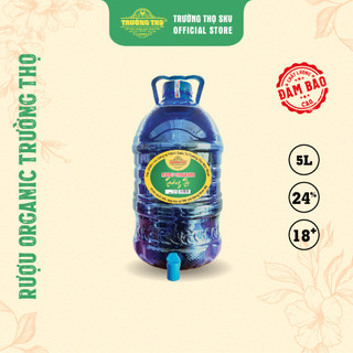 Rượu Organic Bình Nhựa 5 Lít 24% - Trường Thọ Sức Khỏe Vàng