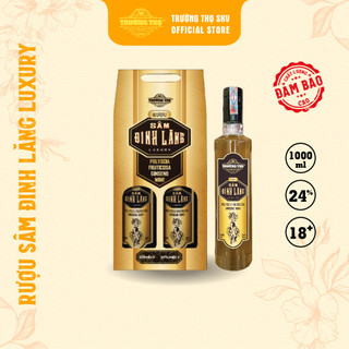 Rượu Sâm Đinh Lăng Luxury 1000ml 24% - Trường Thọ Sức Khỏe Vàng