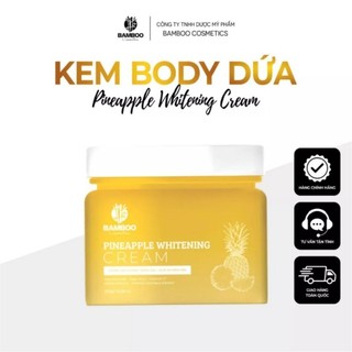 Kem body dứa Bamboo, pineapple whitening cream