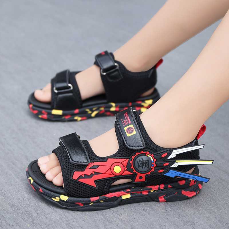 Dép sandal trẻ em, quai hậu bé trai Big Boys 2023, dép sandal đi học siêu nhẹ cao cấp năm 2023
