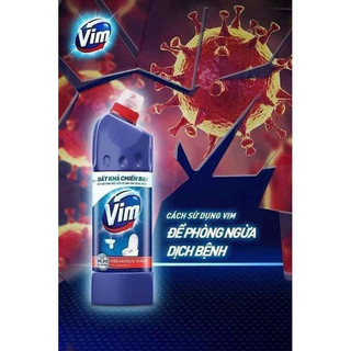 Vim tẩy bồn cầu và nhà tắm 880ml