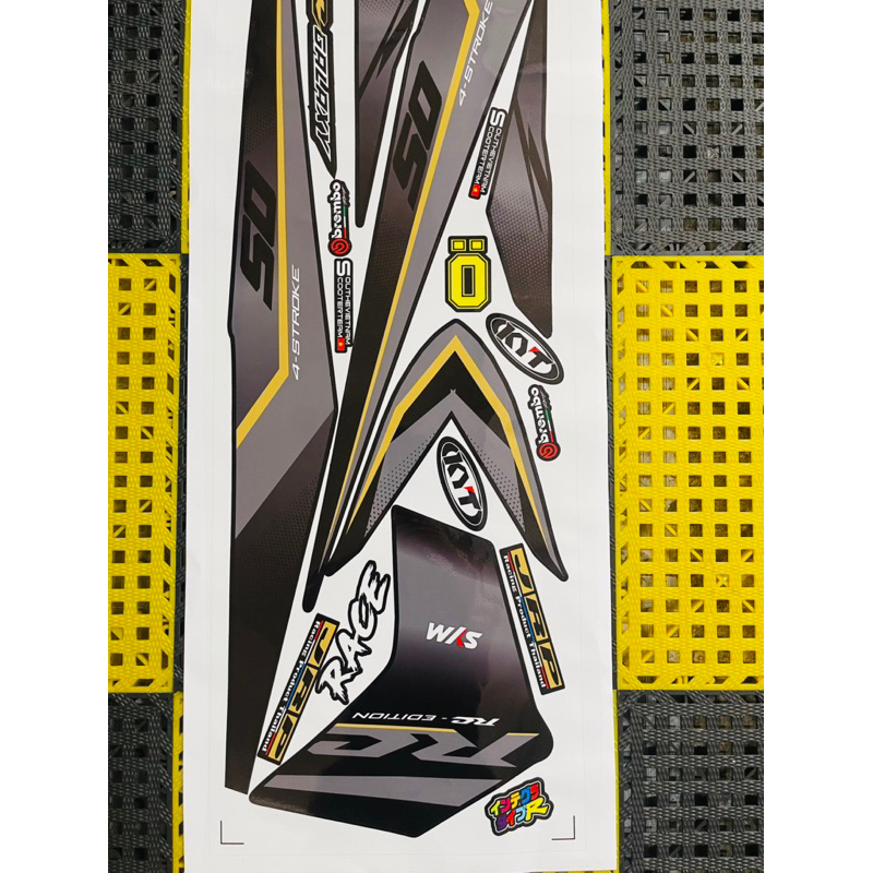 Tem chế sym galaxy rc vàng đen bạc