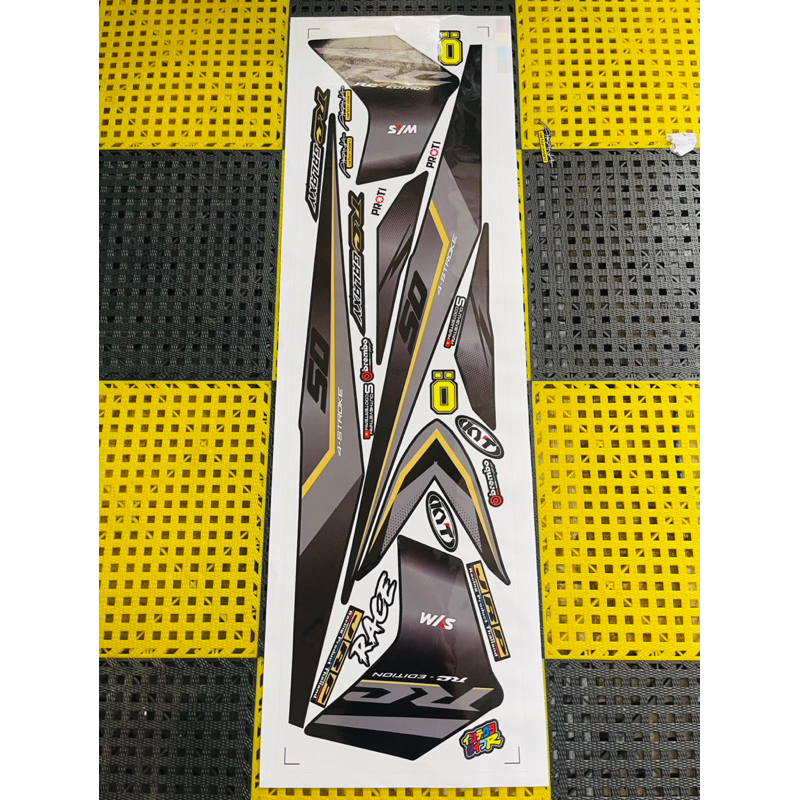 Tem chế sym galaxy rc vàng đen bạc