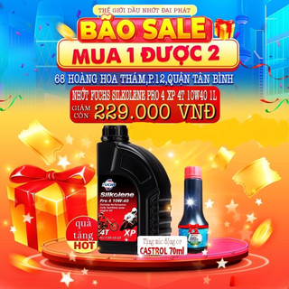 Compo dầu nhớt nhập khẩu fuchs silkolene pro 4 xp 4t 10w40 1L-Xúc động cơ castrol