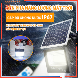 Đèn năng lượng mặt trời, đèn pha led ngoài trời, 50w 100w 200w, siêu sáng và không thấm nước ip67, đèn pha năng