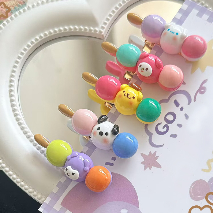 🌱Kẹp Tóc Hình Chú Vịt Sanrio Màu Kẹo Ngọt Đa Năng Dễ Thương Cho Bạn Gái