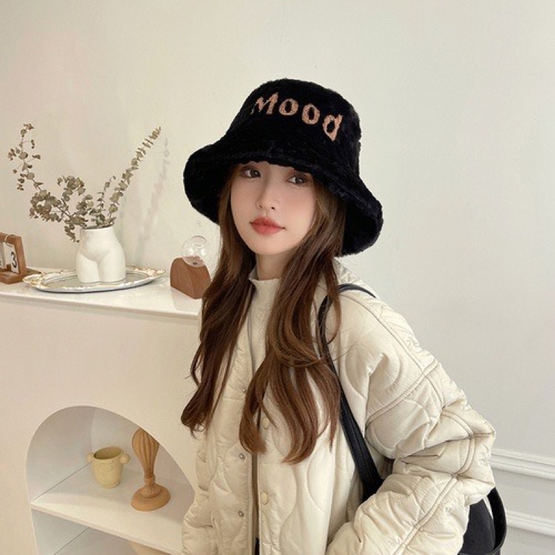 Mũ bucket lông siêu hot, nón lông cừu siêu đẹp hàng quảng châu cao cấp