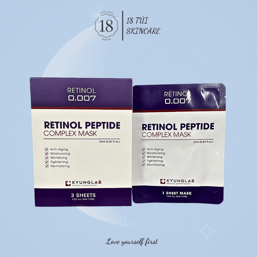 Mặt Nạ Retinol 0.007 KyungLab Retinol Peptide Complex Mask