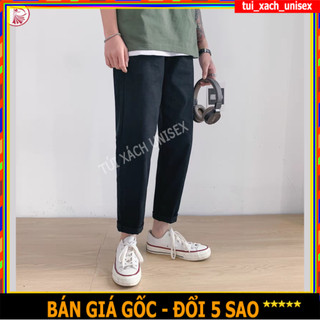 ❤️ BỎ SỈ ❤️ QUẦN JOGGER KAKI TÚI HỘP TRƠN NAM NỮ GIÁ RẺ CÓ SIZE ĐEN, KEM Q60 S0