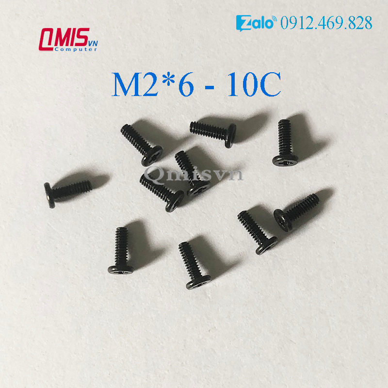 M2*6  - Ốc vít đáy laptop  - Kích thước M2x6 M2 x 6 mm