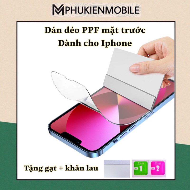 PPF IPHONE MẶT TRƯỚC TRONG - NHÁM ĐỦ DÒNG IP6 ĐẾN 14PROMAX - BẢO VỆ MẶT KÍNH ĐIỆN THOẠI - CHỐNG TRẦY