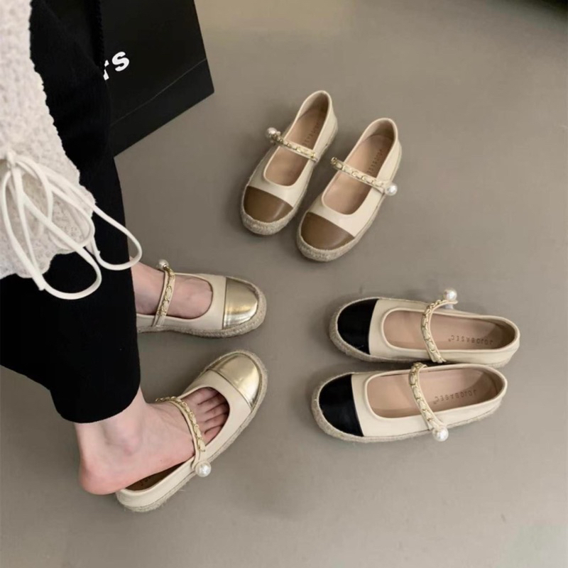 Slipon đế cói 3 màu sắc lựa chọn - Bunny Shoes(M381)