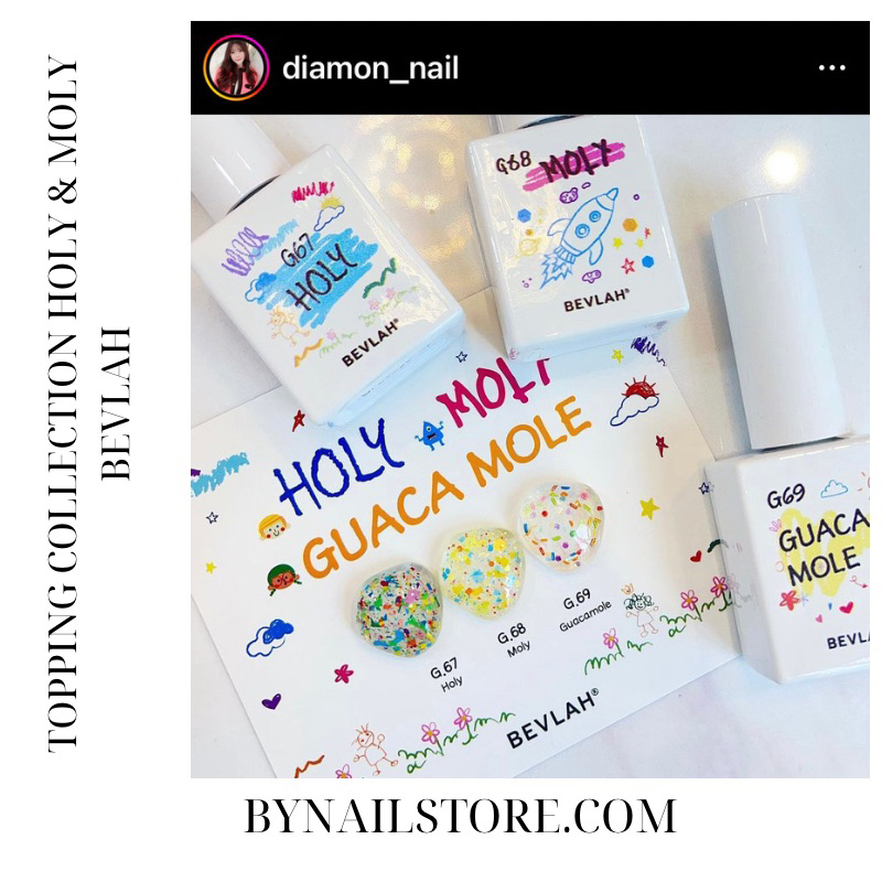 Sơn gel topping cute Hàn tách lẻ collection Holy & Moly (1pcs)