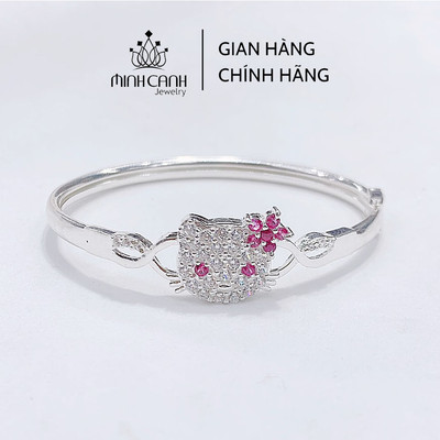 Kiềng Tay Bạc Mèo Hello Kitty Cho Bé - Minh Canh Jewelry