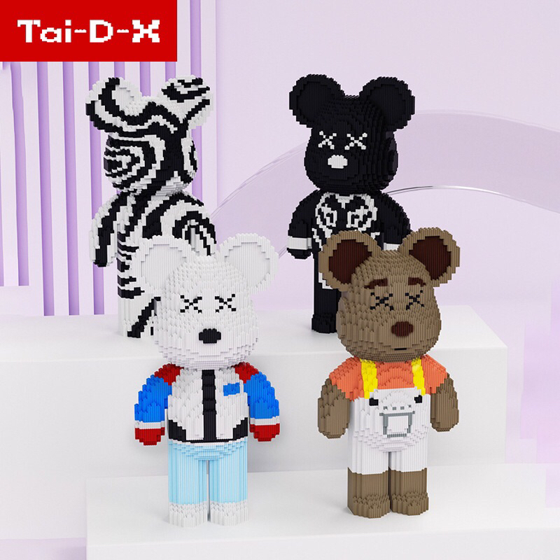 Mô Hình Lắp Ráp 3D Lego Bearbrick Nhiều Màu 45cm
