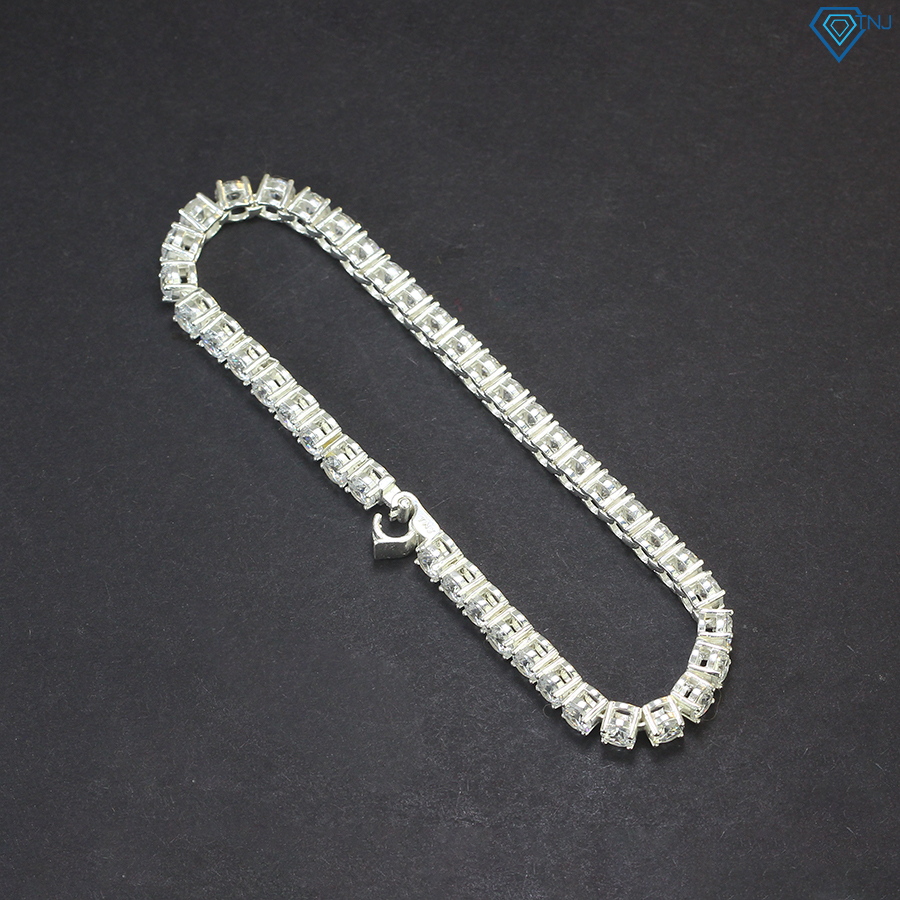 Lắc tay tennis nữ bạc thật đính đá 4 ly cá tính LTN0283 - Trang Sức TNJ