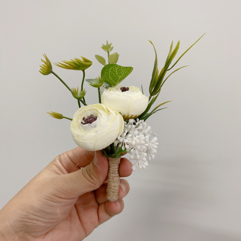 Hoa cài áo chú rể vintage -MAY florist