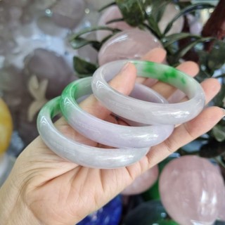 Vòng tay liền bản hẹ C.thach môn tím ni 57