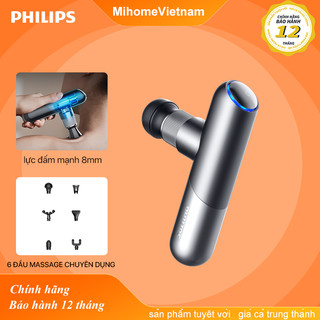 Philips máy massage cầm tay mini ppm7501-6 đầu massage chuyên dụng, lực đấm mạnh 8mm