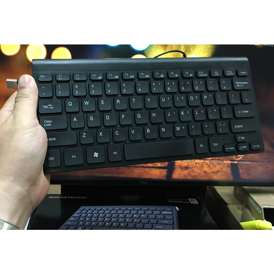 BÀN PHÍM MINI XYD-918 MÀU ĐEN SIÊU NHỎ GỌN SỬ DỤNG CHO MÁY TÍNH CÓ THỂ MANG ĐI MỌI NƠI-JL