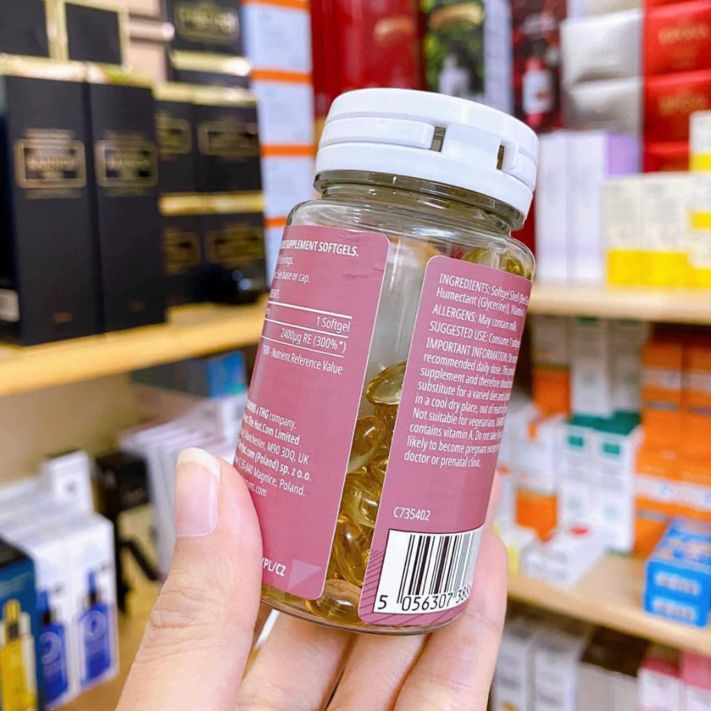 Viên Uống Trẻ Hóa Da Retinol Myvitamins Beauty