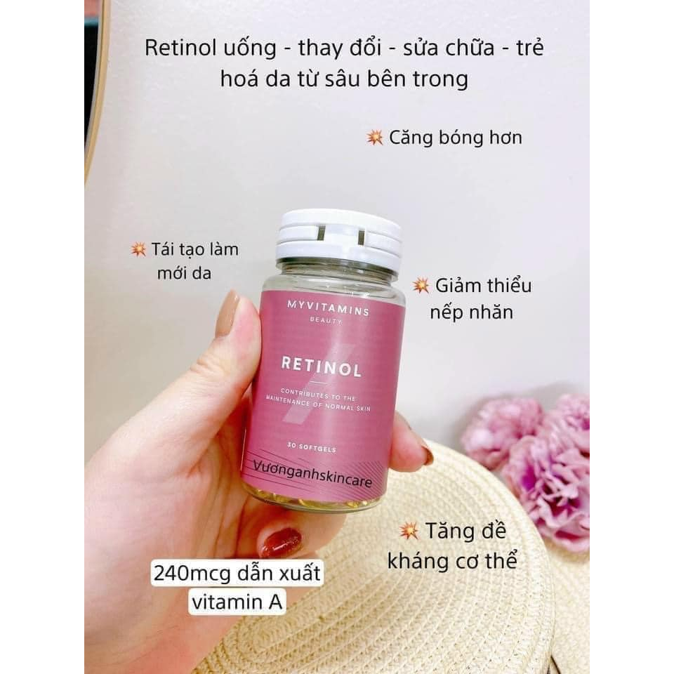 Viên Uống Trẻ Hóa Da Retinol Myvitamins Beauty