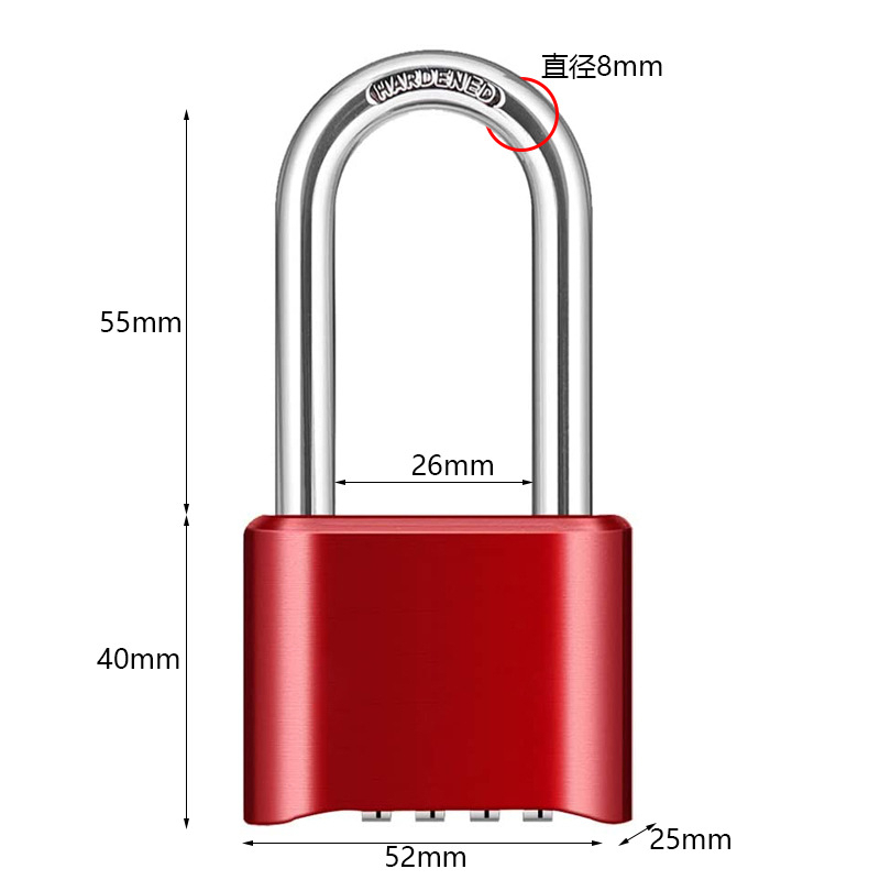 Ổ Khóa Mã Số 4 Mã , Ổ Khóa Mật Khẩu 4 Chữ Số Thay Thế Chống Thất Lạc Chống Rỉ Sét Tiện Dụng SP41233238