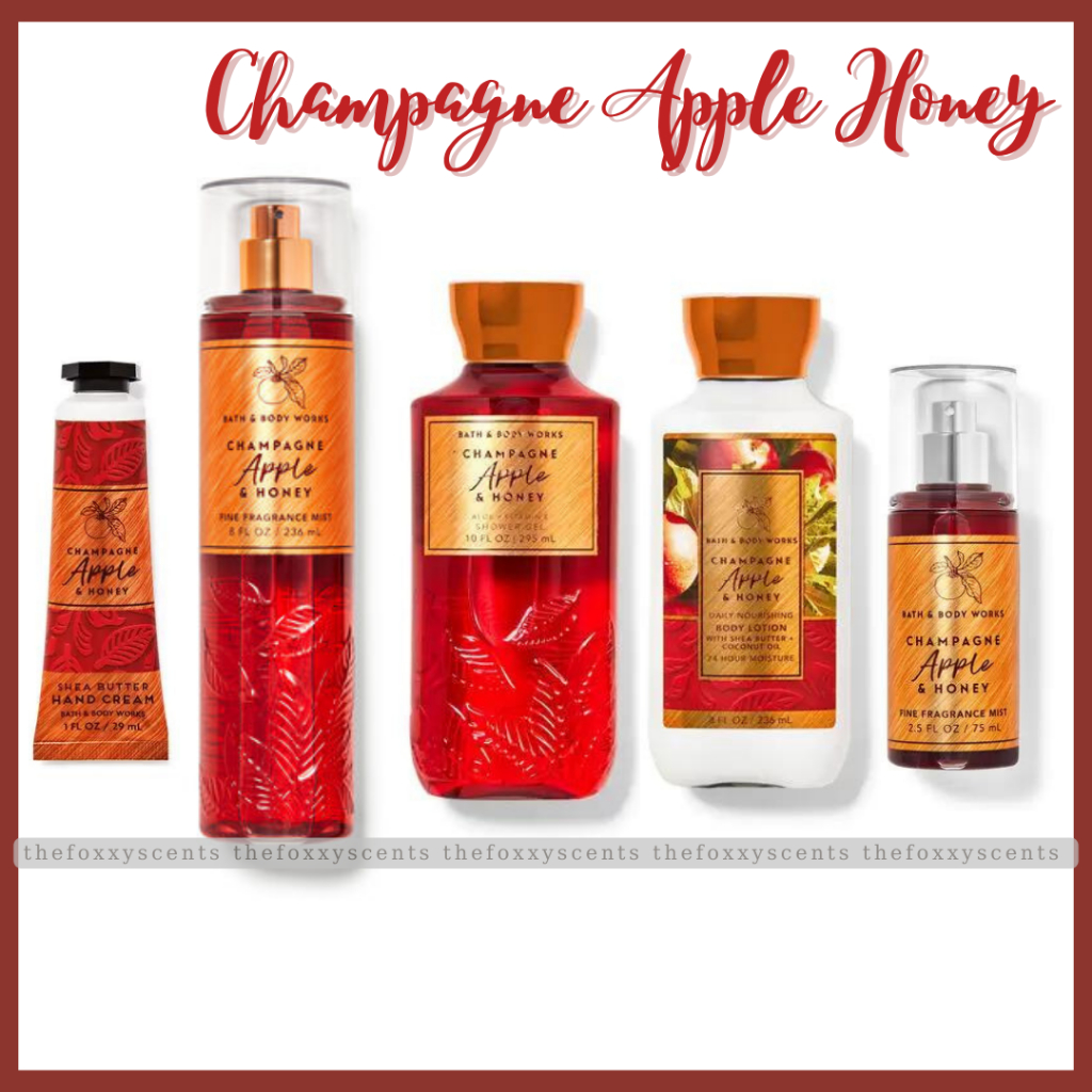 TRỌN BỘ CHAMPAGNE APPLE & HONEY - Bath&BodyWorks