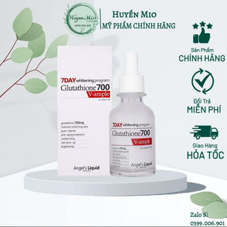 Huyết Thanh Trắng Da 7 Day Whitening Program Glutathione 700 V-Ample Huyenmio
