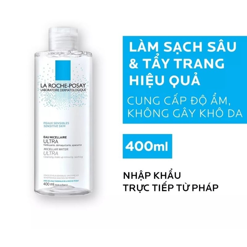 Tẩy trang cho da nhạy cảm La Roche Posay  400ml