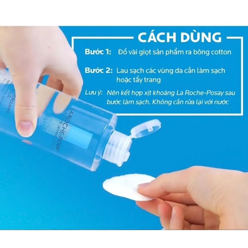 Tẩy trang cho da nhạy cảm La Roche Posay  400ml