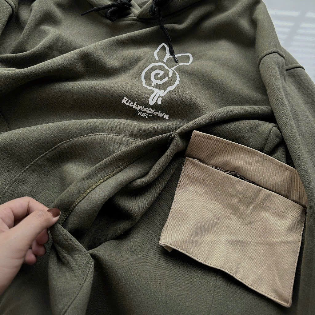 Áo hoodie nữ thiết kế  in Icon Thỏo Form rộng Unisex