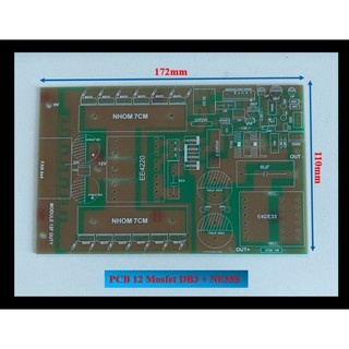 PCB mạch 12 Fet kèm dao động
