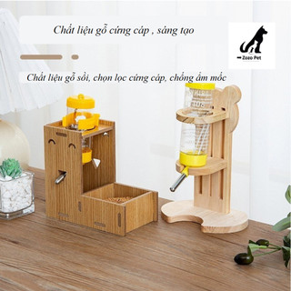 Đế bình nước gỗ cho Hamster (ko kèm bình)