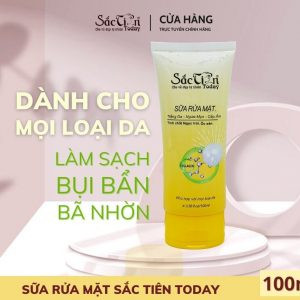 Sữa rửa mặt trắng da, sạch mụn Sắc Tiên Today 100ml làm sạch da