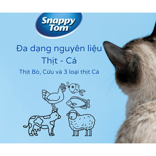 [85gr] Pate SNAPPY TOM 4 vị cho mèo