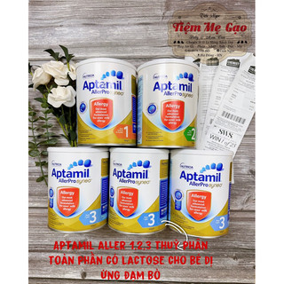 (Hàng Bay air Date 11/25)Sữa Aptamil Aller Prosyneo dành cho bé dị ứng đạm bò lon 900gr chuẩn bay air đủ bill