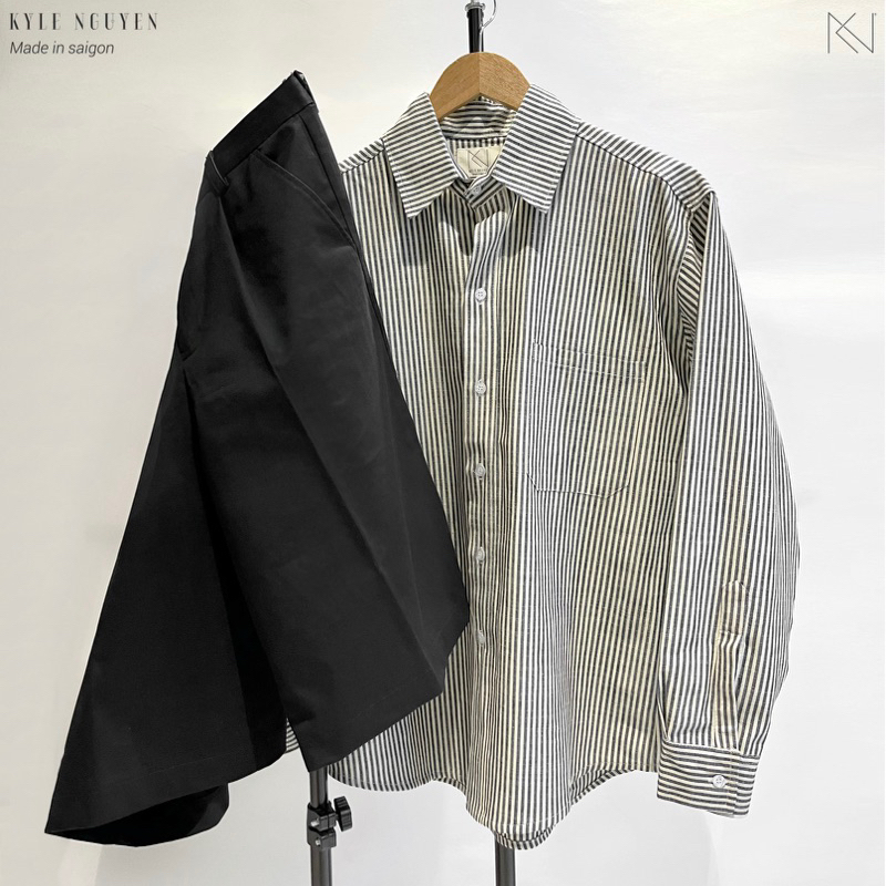 ÁO SƠMI SỌC OVERSIZE_LINEN SHIRTS’s KN