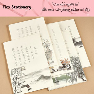 SET 50 TỜ GIẤY LUYỆN VIẾT TIỂU KHẢI, THƠ ĐƯỜNG, LUYỆN VIẾT CHỮ HÁN THEO MẪU CÓ SẴN