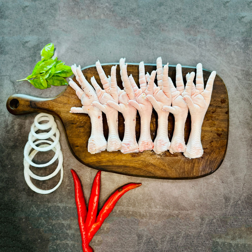 Chân Gà Có Xương |Chân Gà Nguyên Xương khay 1kg hàng tươi ngon to đều - Ship Hỏa Tốc HN