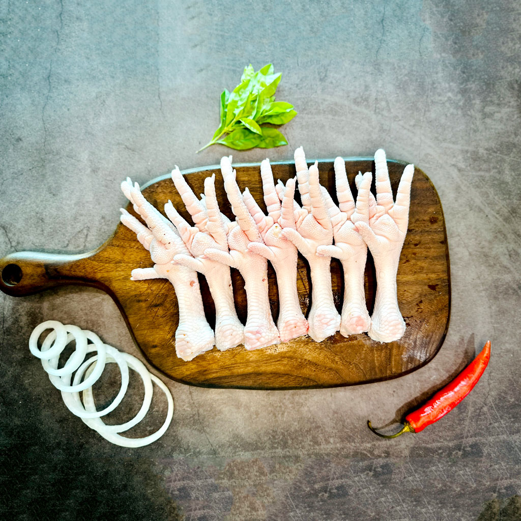 Chân Gà Có Xương |Chân Gà Nguyên Xương khay 1kg hàng tươi ngon to đều - Ship Hỏa Tốc HN