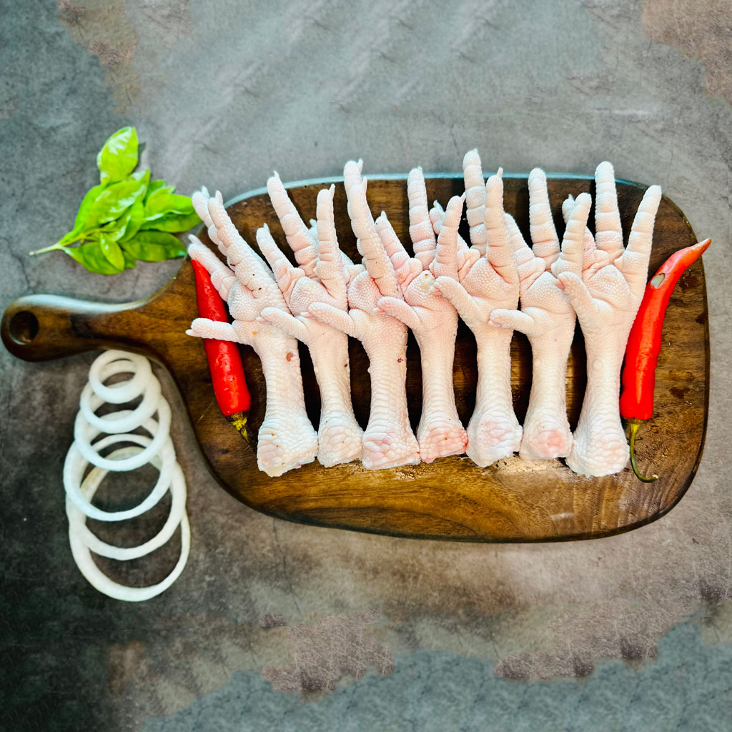 Chân Gà Có Xương |Chân Gà Nguyên Xương khay 1kg hàng tươi ngon to đều - Ship Hỏa Tốc HN