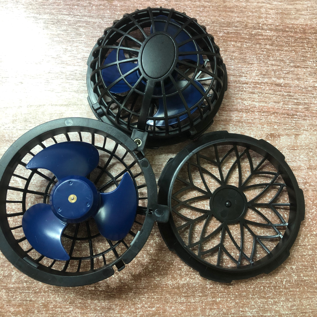 Đôi quạt áo điều hoà 12v, quạt 3 cánh