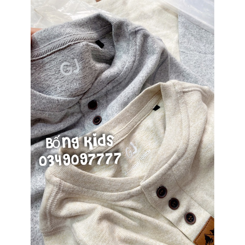 Áo Len Bé Trai Giữ Nhiệt Mịn Camping GÊ