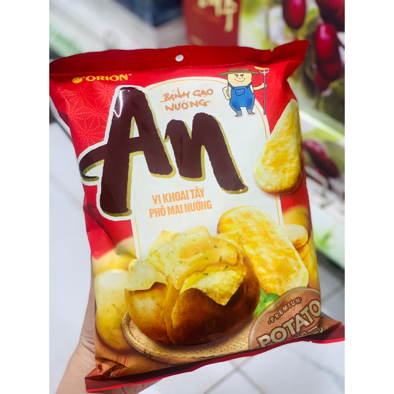 Bánh Gạo Nướng An Của Orion Gói 112g Vị Tự Nhiên, Tảo Biển, Vừng, Khoai tây phô mai